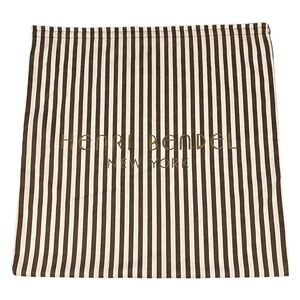 Henri Bendel 23” x 23” Centennial Stripe Tote Duffle Boston Bag Dustbag